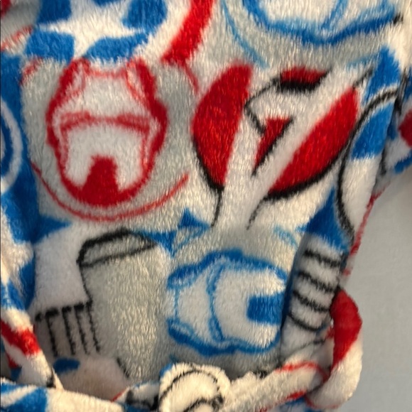 Avenger Blue and Red Plush Pajama Robe - Picture 3 of 4